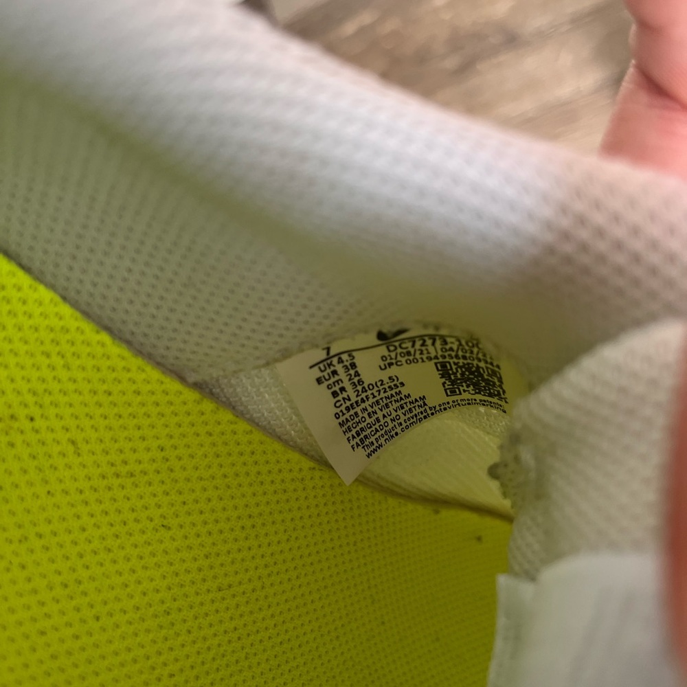 Nike Women's White and Light Blue Athletic Shoes - Picture 5 of 5